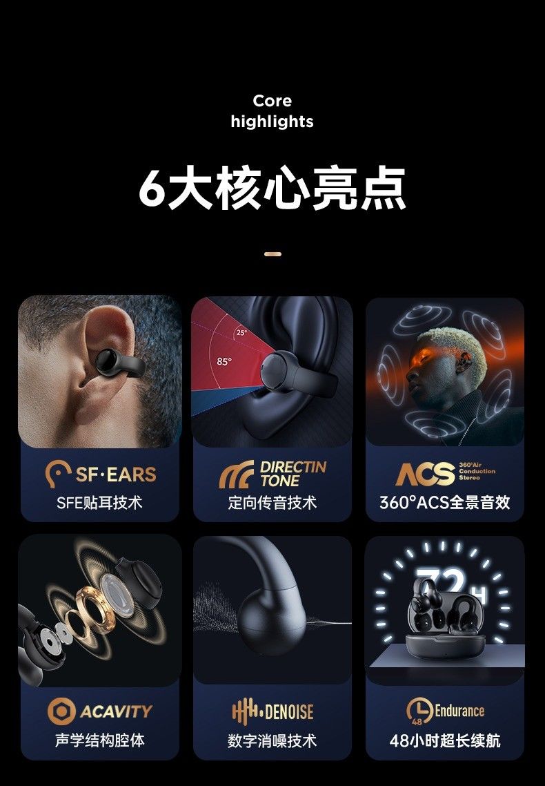 KINYO金运耳夹式蓝牙耳机M30 图 10